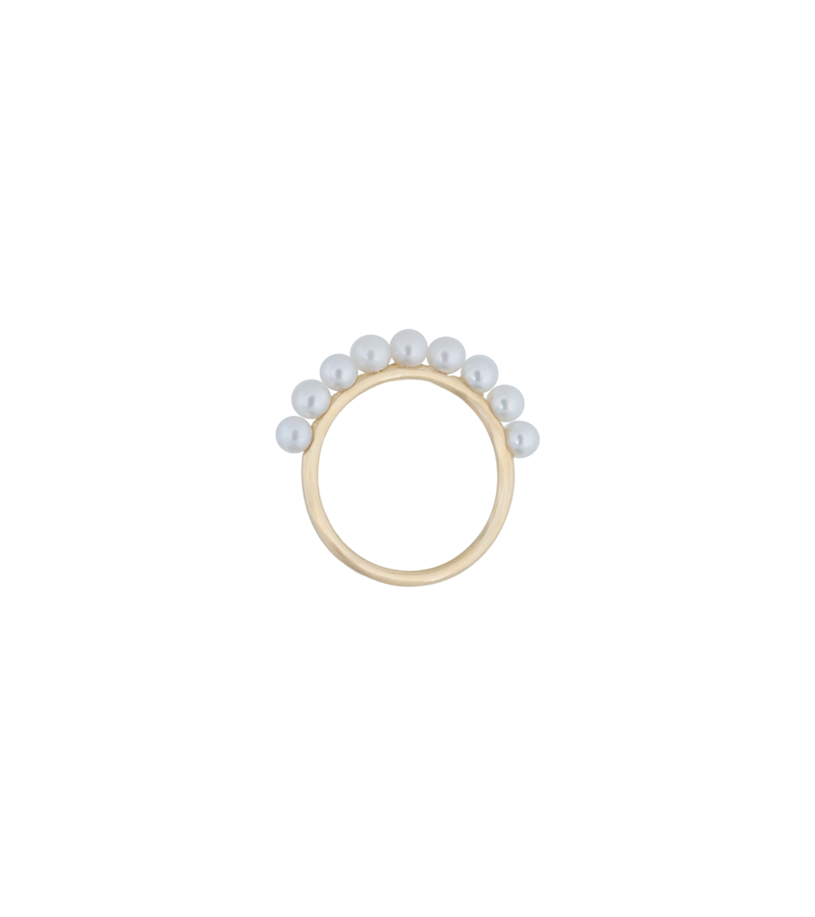 Gold Ring k18 with Freshwater Pearls by Chiara Tedeschi